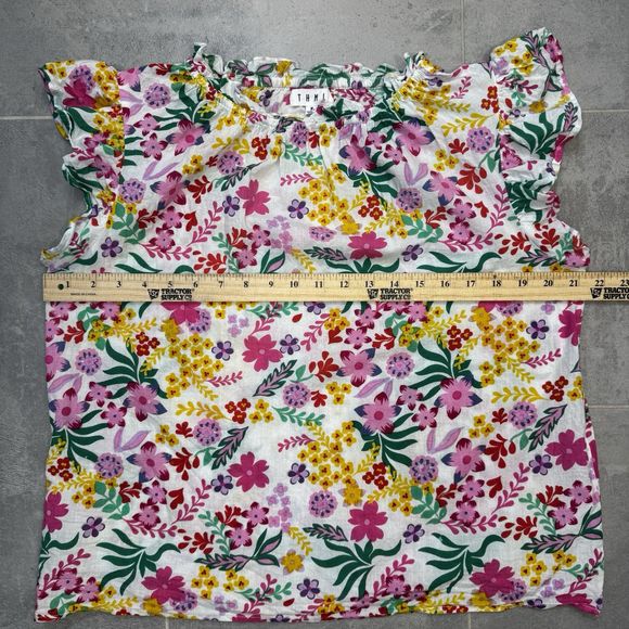 THML Show Out Top - Pink - Flutter Sleeve - Medium - Picture 5 of 11
